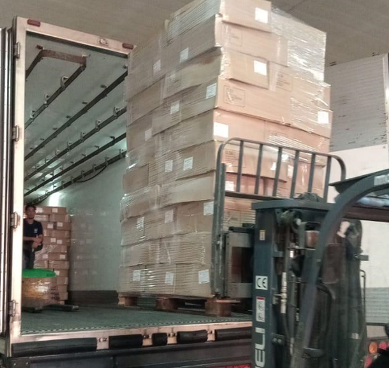 Primer contenedor de productos porcinos exportado a Costa de Marfil por el Grupo 5L