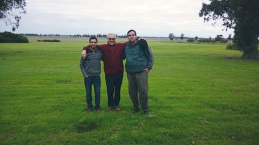 Marcos Díaz (izquierda), Eduardo Mugaburu (centro) y Diego Franco (derecha)