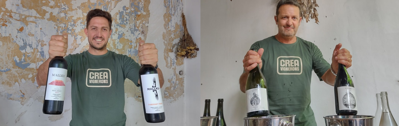 Ezequiel Bellone de Bodega Yacoraite (izquierda) y Ricardo García de Finca El Mirlo.