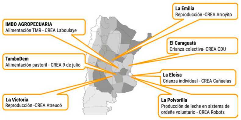 Tambo en Foco. Localizaci&oacute;n de los tambos referenciales