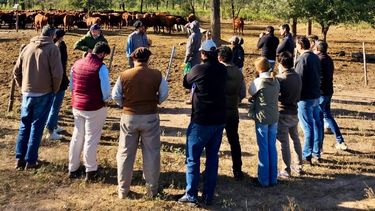 Reunión a campo gestión empresarial rural