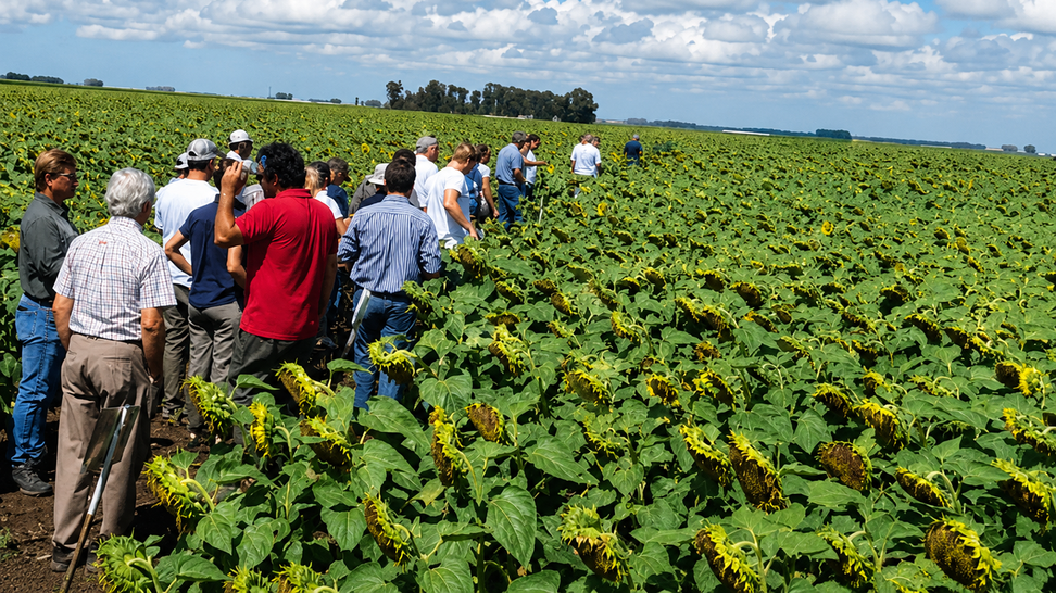 Ensayos girasol CREA Oeste arenoso