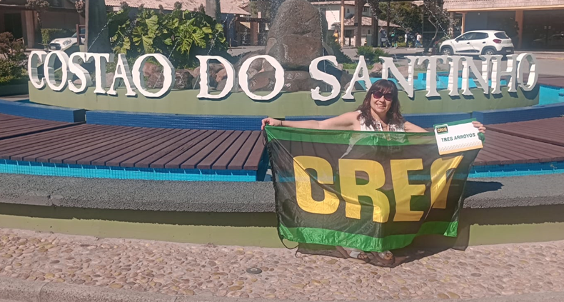 Mariela Di Luca en la sede del VIII Simposio Latino de Innovaciones Educativas en la Enseñanza de la Ciencia del Suelo 