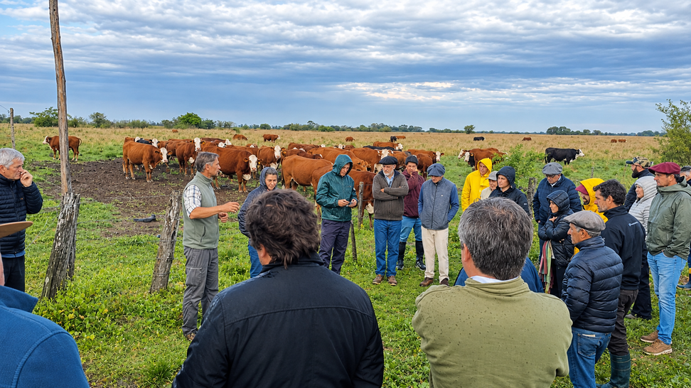 Pastoreo rotatinuo CREA Litoral norte producción de carne ganadería